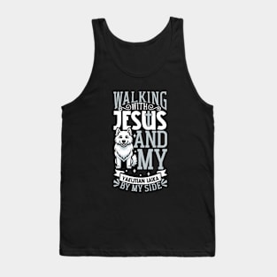 Jesus and dog - Yakutian Laika Tank Top